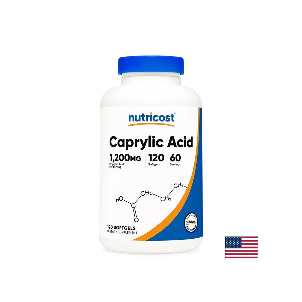 Proprietà antimicrobiche e antifungine - Acido caprilico, 600 mg x 120 Capsule Softgel