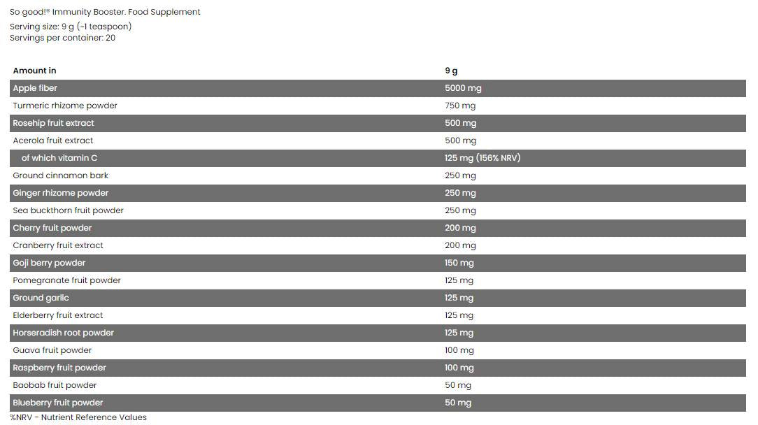 Immunità Booster/So Good Superfoods - 180 grammi