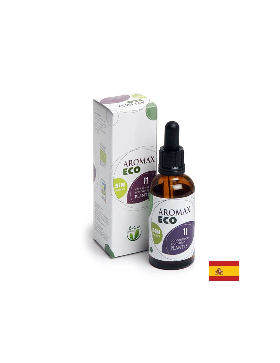 Tintura a base di erbe per il sistema nervoso - Aromax Eco 11 Plantis®, senza alcool, 50 ml