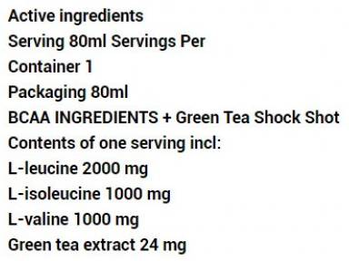 Shock BCAA + tè verde - 80 ml