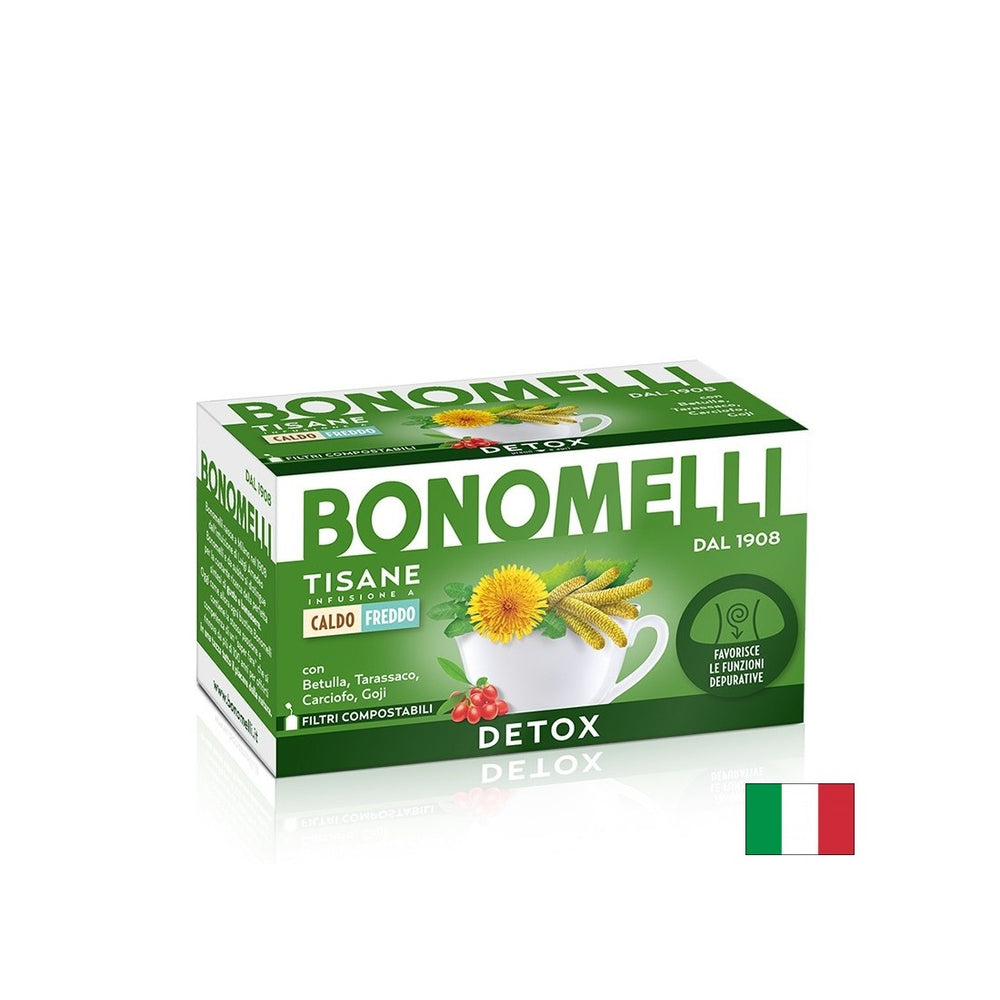 Detox di tè a base di erbe - Purificazione ed equilibrio metabolico, 16 bustine