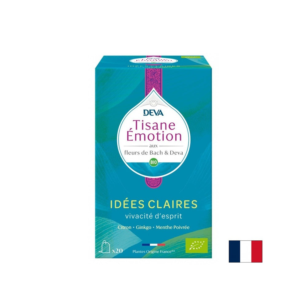 "Concentrazione" di tisane (con elisir floreali secondo il metodo del Dr. Bach), 20 borse da filtro