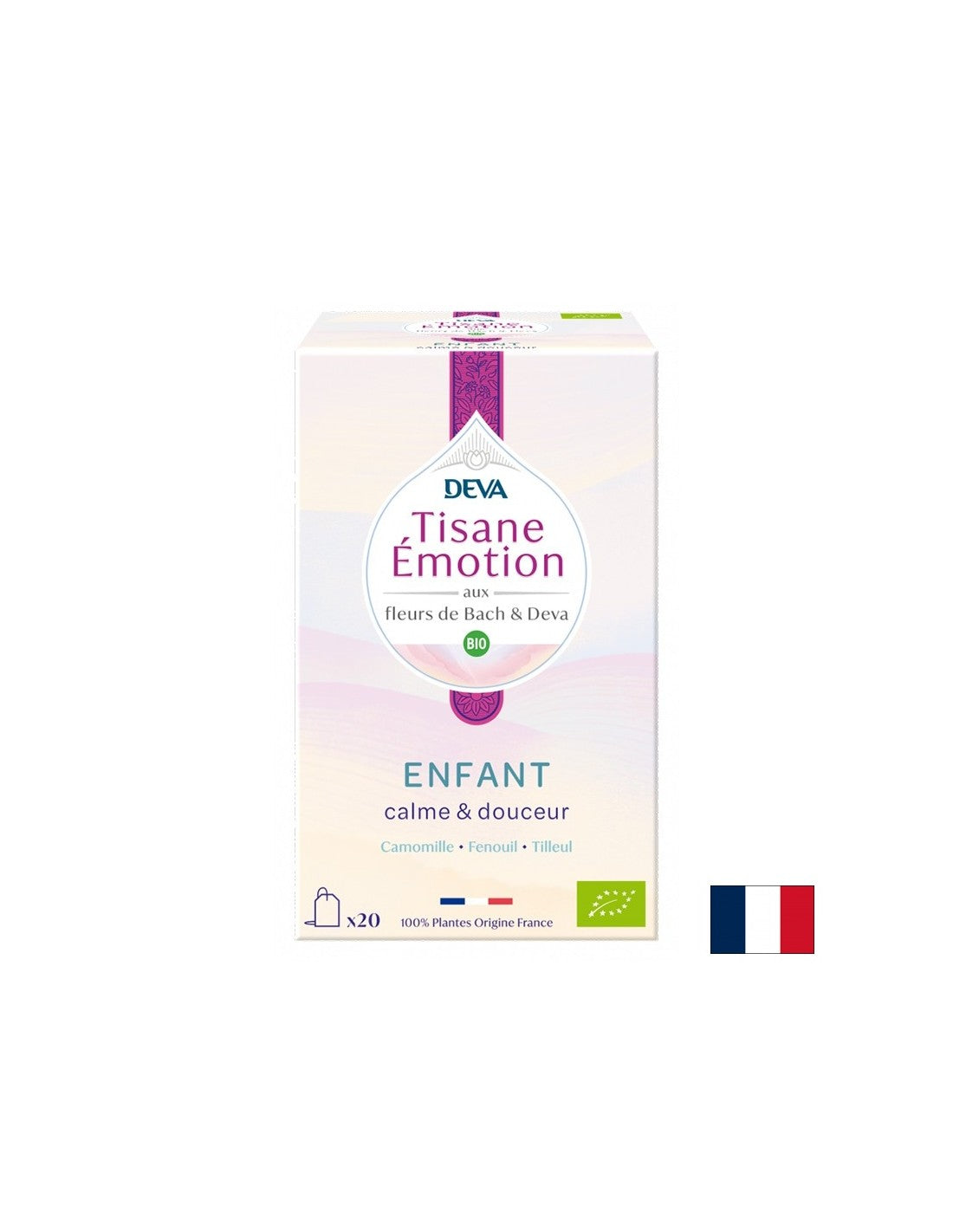 "Serenità" di tisane per bambini (con elisir floreali secondo il metodo del dott. Bach), 20 borse da filtro