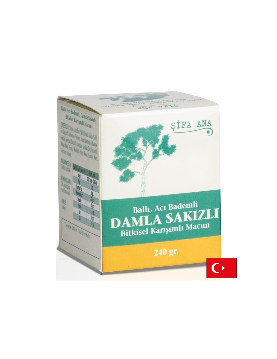 Pasta a base di erbe con miele, mandorle amaro e olio mastice - per una buona digestione, 250 g