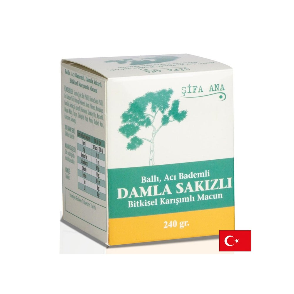 Pasta a base di erbe con miele, mandorle amaro e olio mastice - per una buona digestione, 250 g