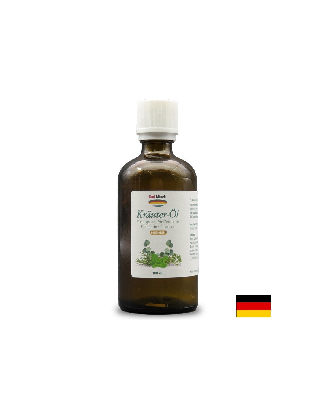 Oli di menta, eucalipto, rosmarino e timo - con effetto antidolorifico e antibatterico, 100 ml