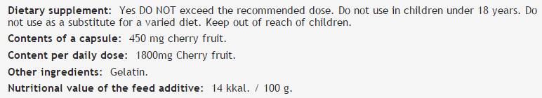 Crostata ciliegia 450 mg - 100 capsule
