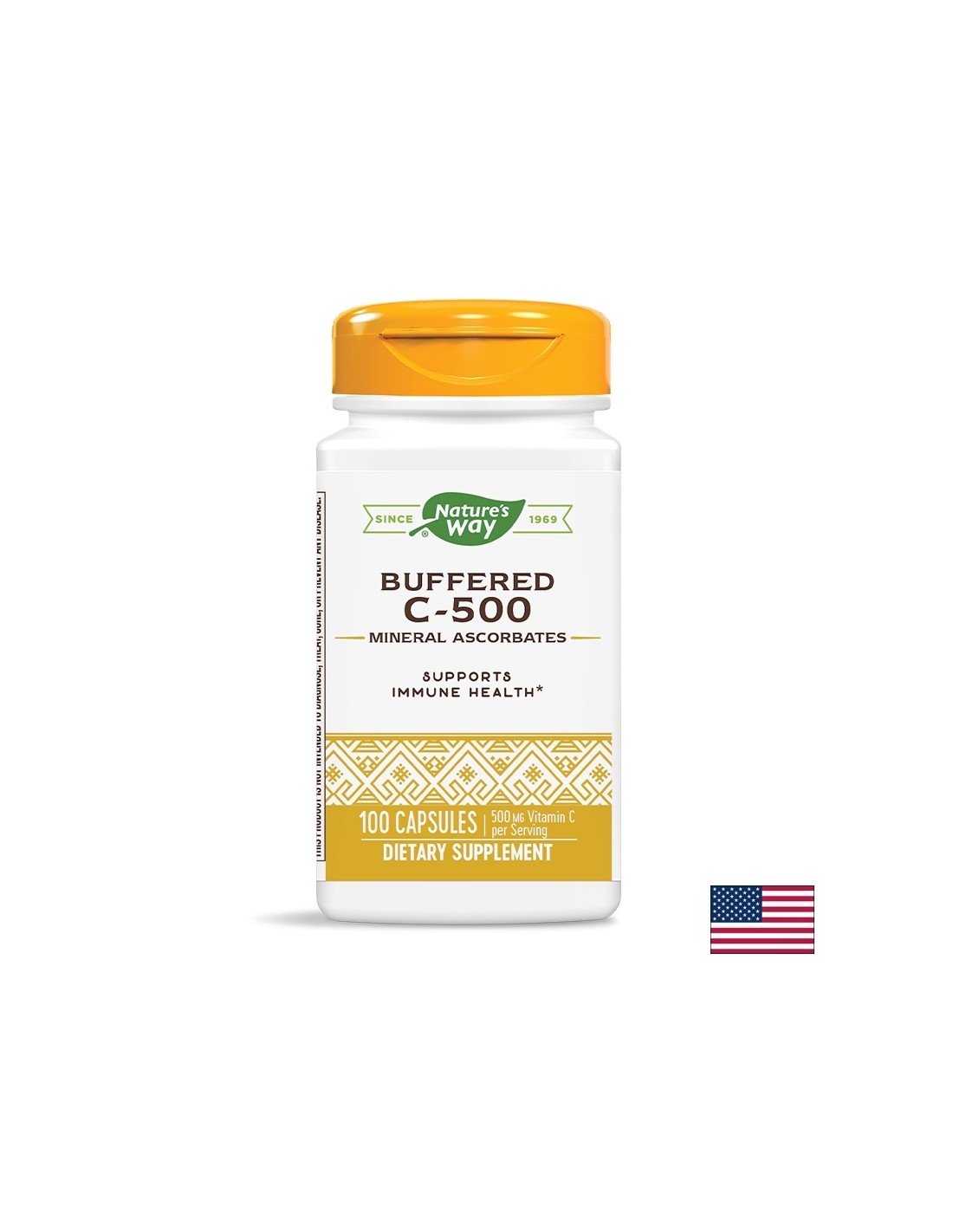 Vitamina C tamponata 500 mg - 100 capsule