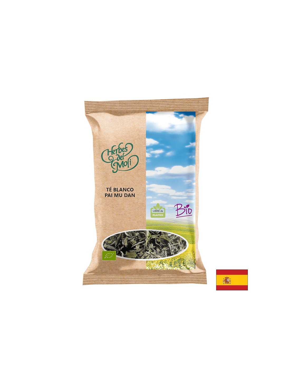 Bio di tè bianco - Pai Mu Dan, 30 g di erbe del Moli