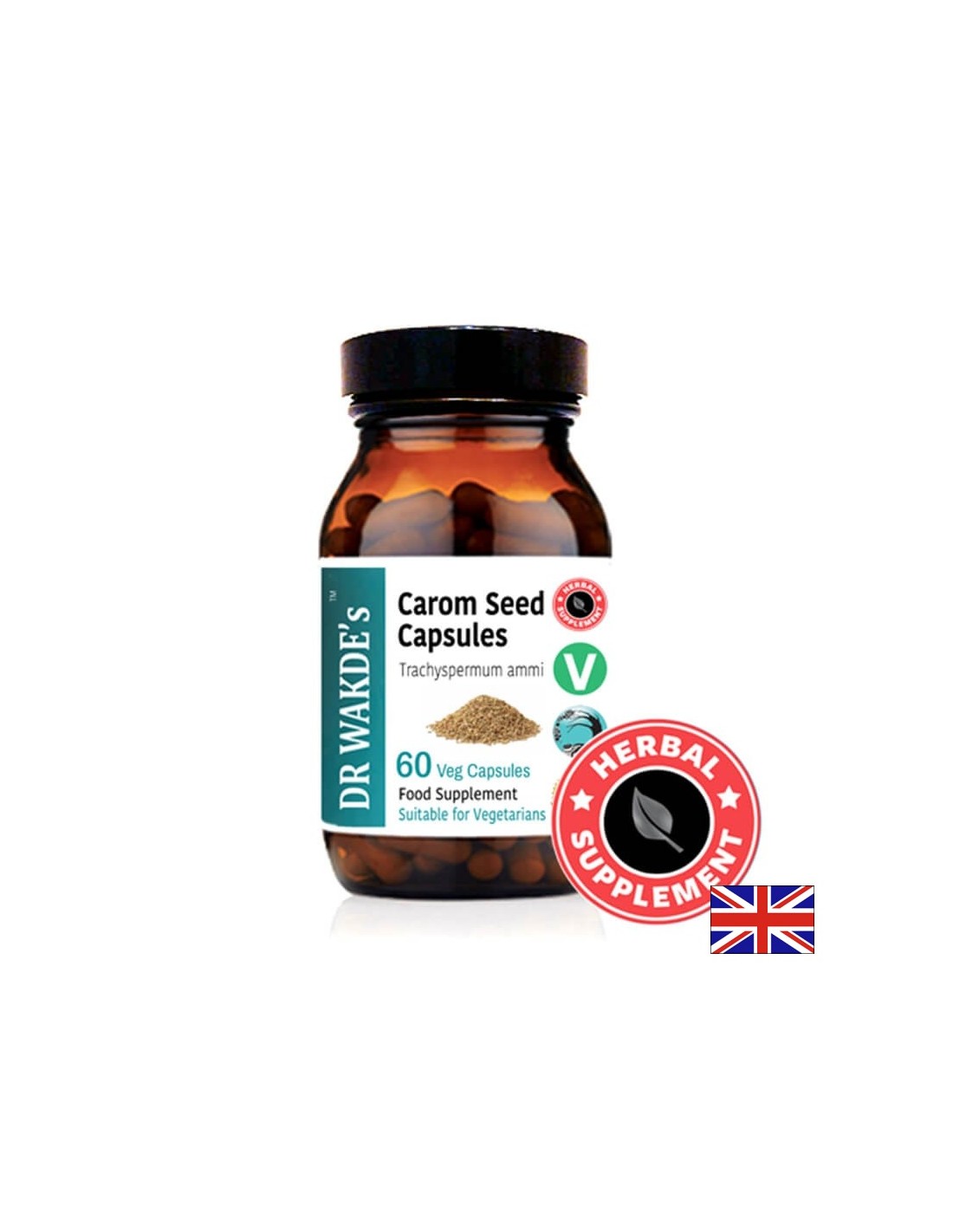 Seed Carom - per flatulenza, colica, gonfiore e diarrea, 60 capsule