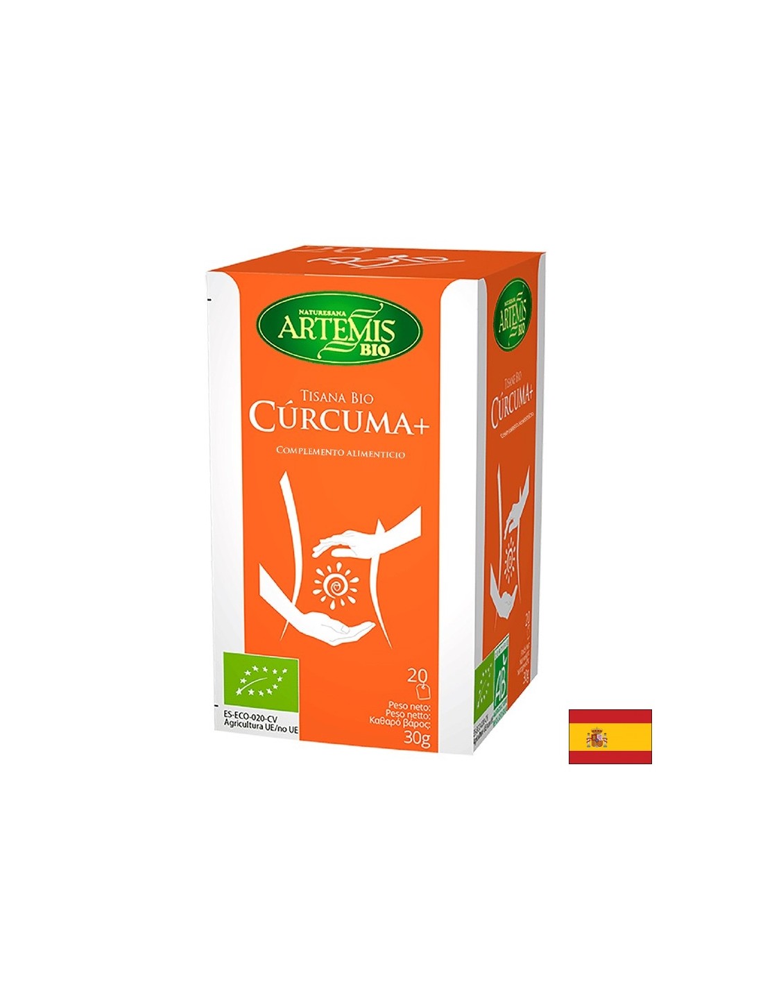 Curcuma +, bio/ curcuma + zenzero, liquirizia e pepe nero, 20 sacchetti da filtro
