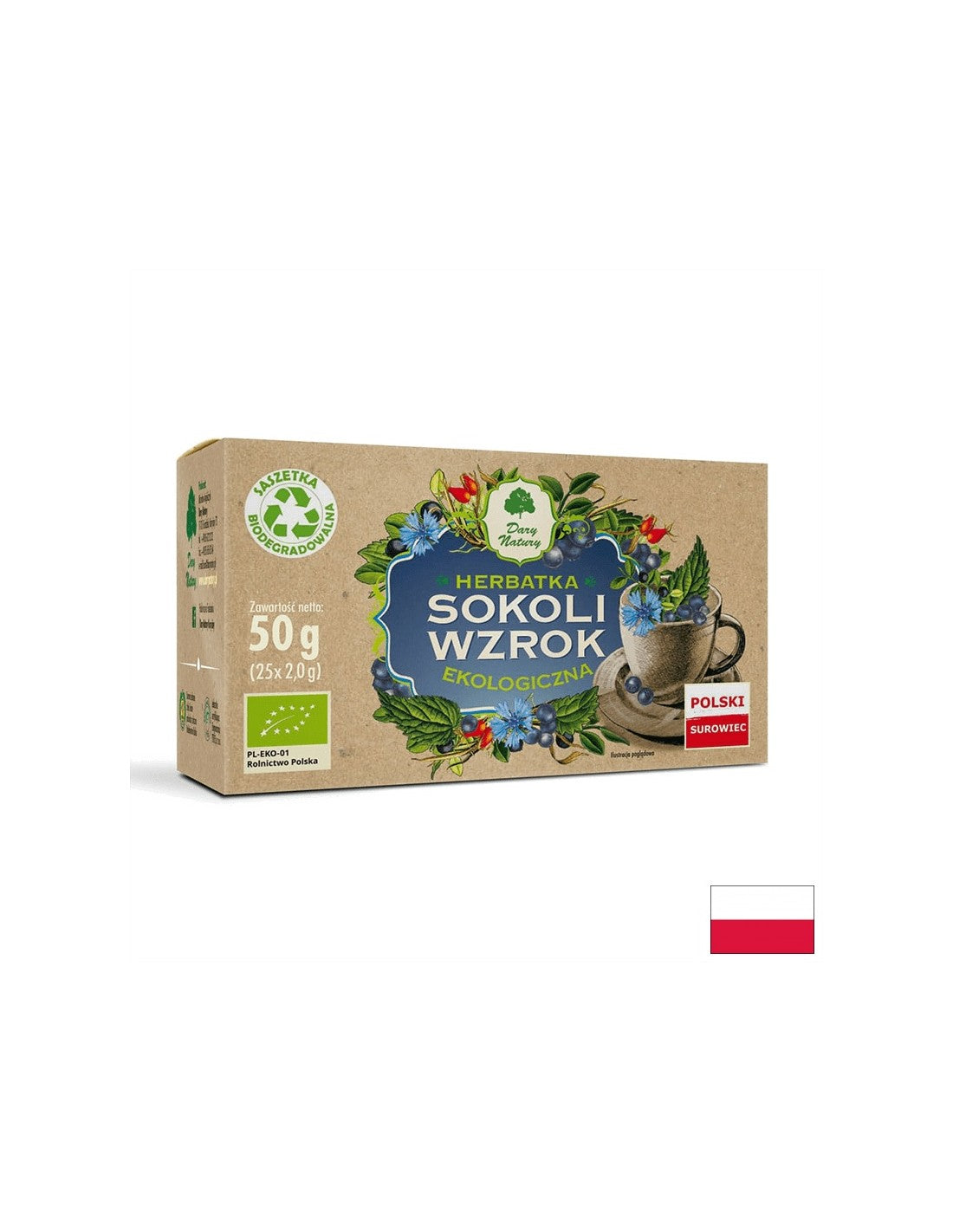 Tè per la buona visione Bio, 25 sacchetti da filtro