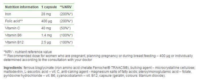 Forte Chela -Ferr - 30 capsule