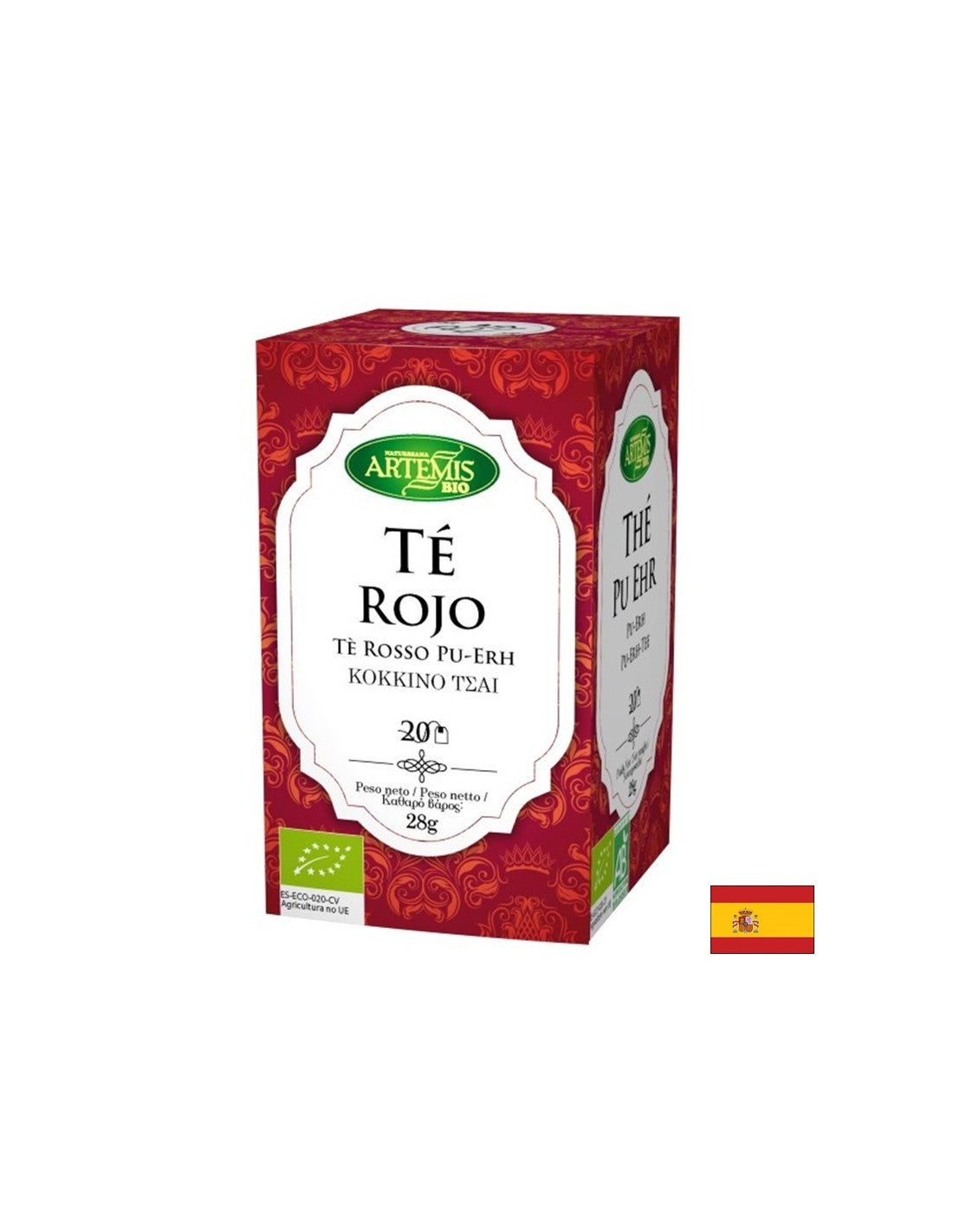 Bio di tè rosso - Te Rojo, 20 sacchetti da filtro