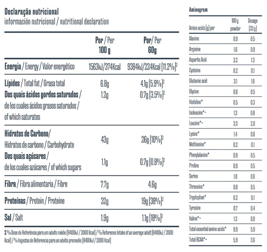 Avena istantanea con proteina vegetale 300 grammi