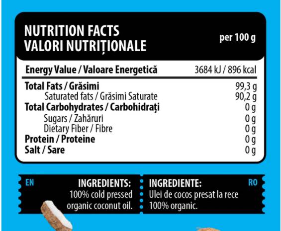 Coconut Oil - 200 грама - Feel You