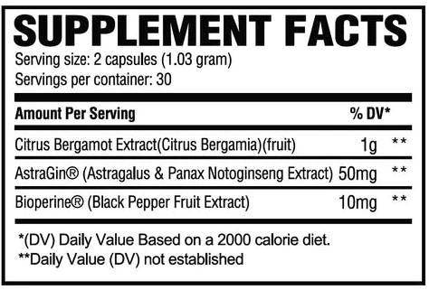 Bergamot 1000 mg | con Astragin - 60 capsule