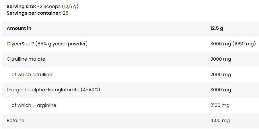 Pompa anabolica sul palco | Formula pre-allenamento senza stimoli-313 grammi