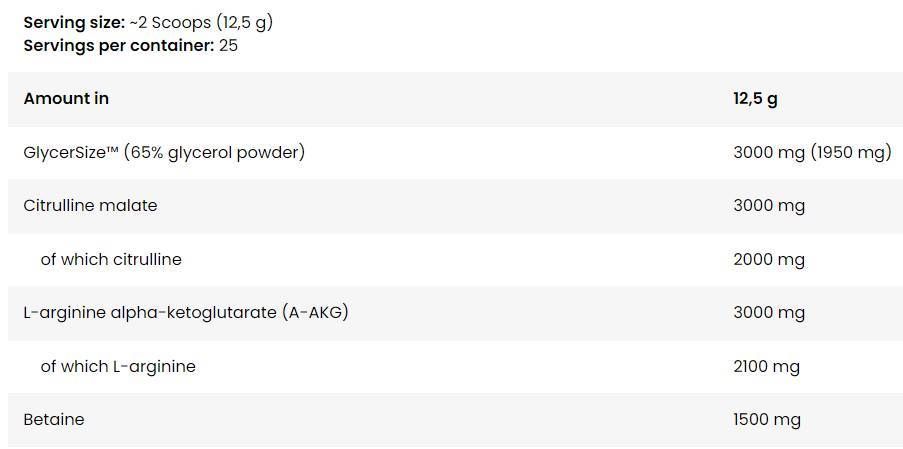 Pompa anabolica sul palco | Formula pre-allenamento senza stimoli-12,5 grammi