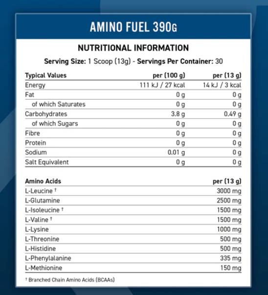 Carburante amino | Aminoacidi essenziali - 390 grammi