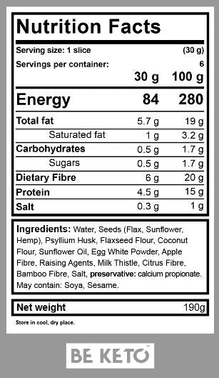 N. 1 PANE KETO | Glutine Free - 190 grammi