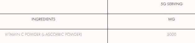 Vitamina C in polvere 300 grammi