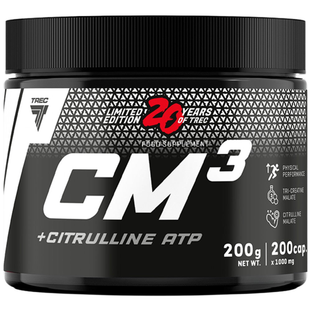 CM3 + Citrulline ATP | Tri creatina malato + citrullina - 200 capsule