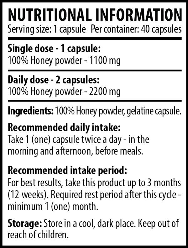 Honey Care 40 Capsules