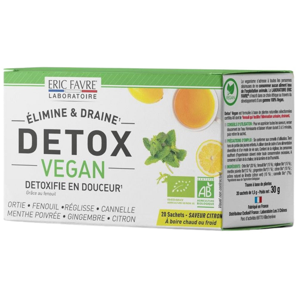 Detox Vegan | Tè disintossicante a base di erbe - 20 bustine