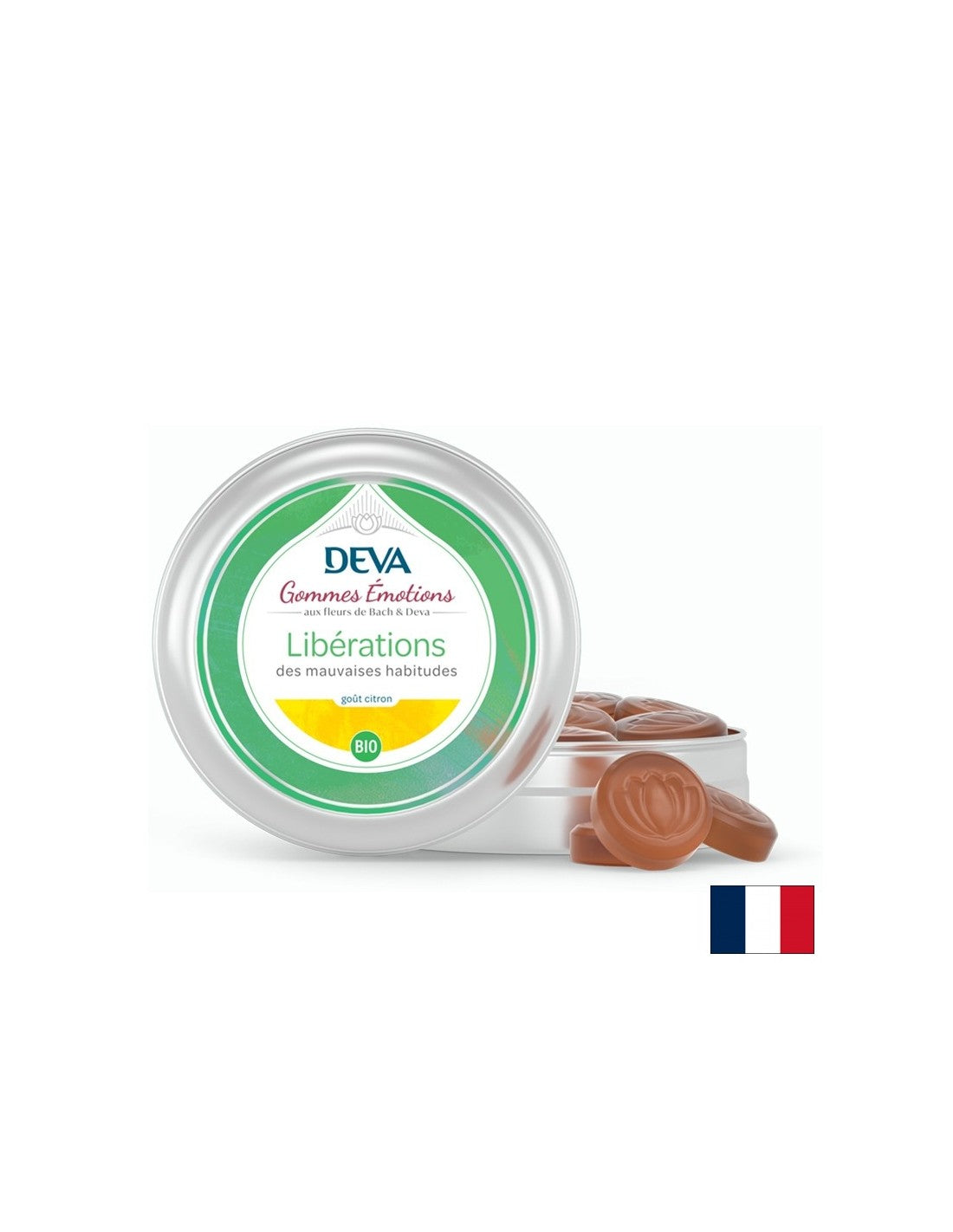 Masticare caramelle a base di erbe per sbarazzarsi di cattive abitudini, secondo il metodo del Dr. Bach, 45 g