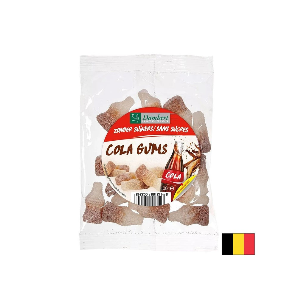 Caramelle di gelatina gommosa con sapore di cola (senza zucchero), 100 g