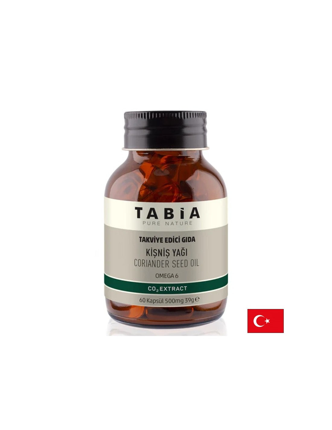 Detox e buona digestione - olio di semi di coriandolo (fonte di omega -6), 500 mg x 60 capsule softgel