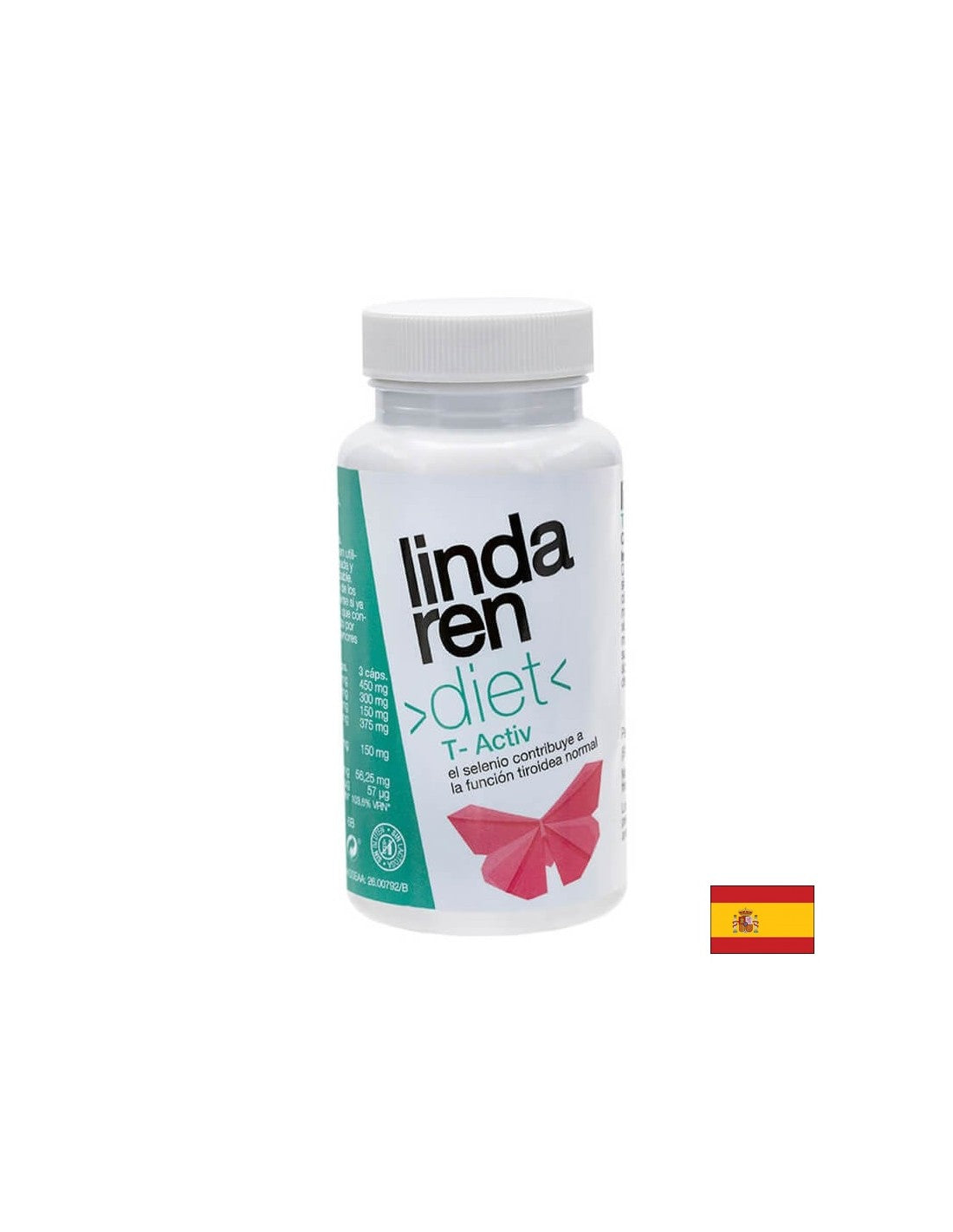 Dieta T -Activ Fast Metabolism Formula - Guggul, Cissus, Rug, tè verde e selenio, 90 capsule