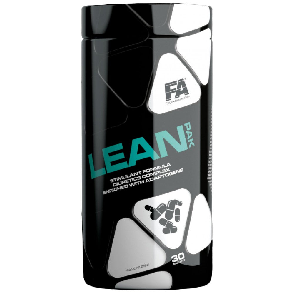 Lean Pak | Formula finale di combustione dei grassi con termogeni, diuretica e adattogeni - 30 pacchetti