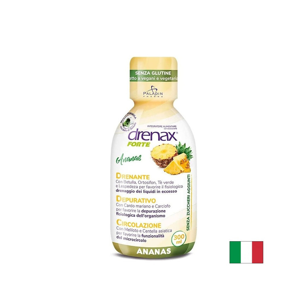 Formula di ritenzione anti -fluida con ananas - drenax - drenax® forte - diuretico a base di erbe, 300 ml, 10 dosi