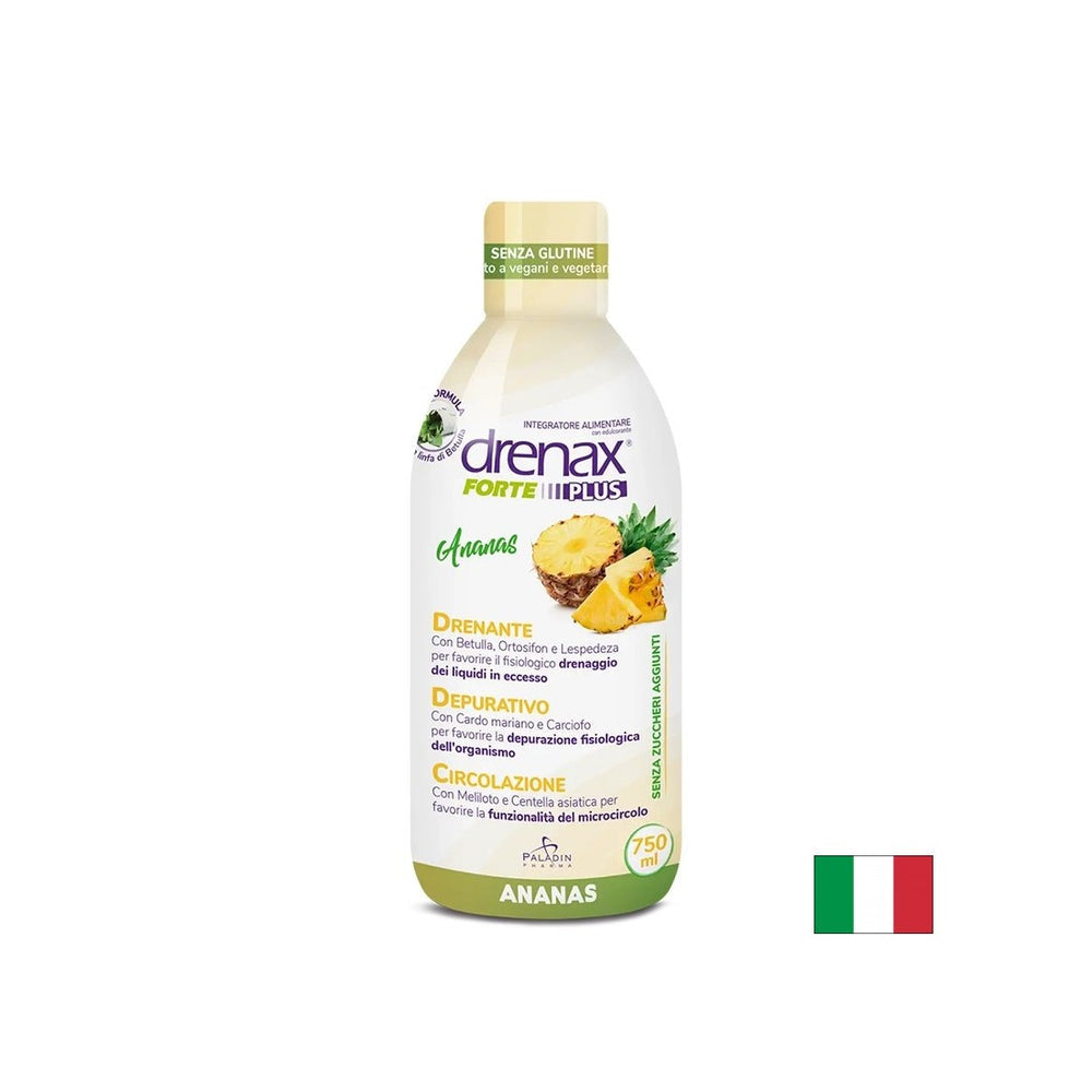 Formula di ritenzione anti -fluida con ananas - Drenax - Drenax® Forte Plus - Diuretico a base di erbe, 750 ml, 25 dosi