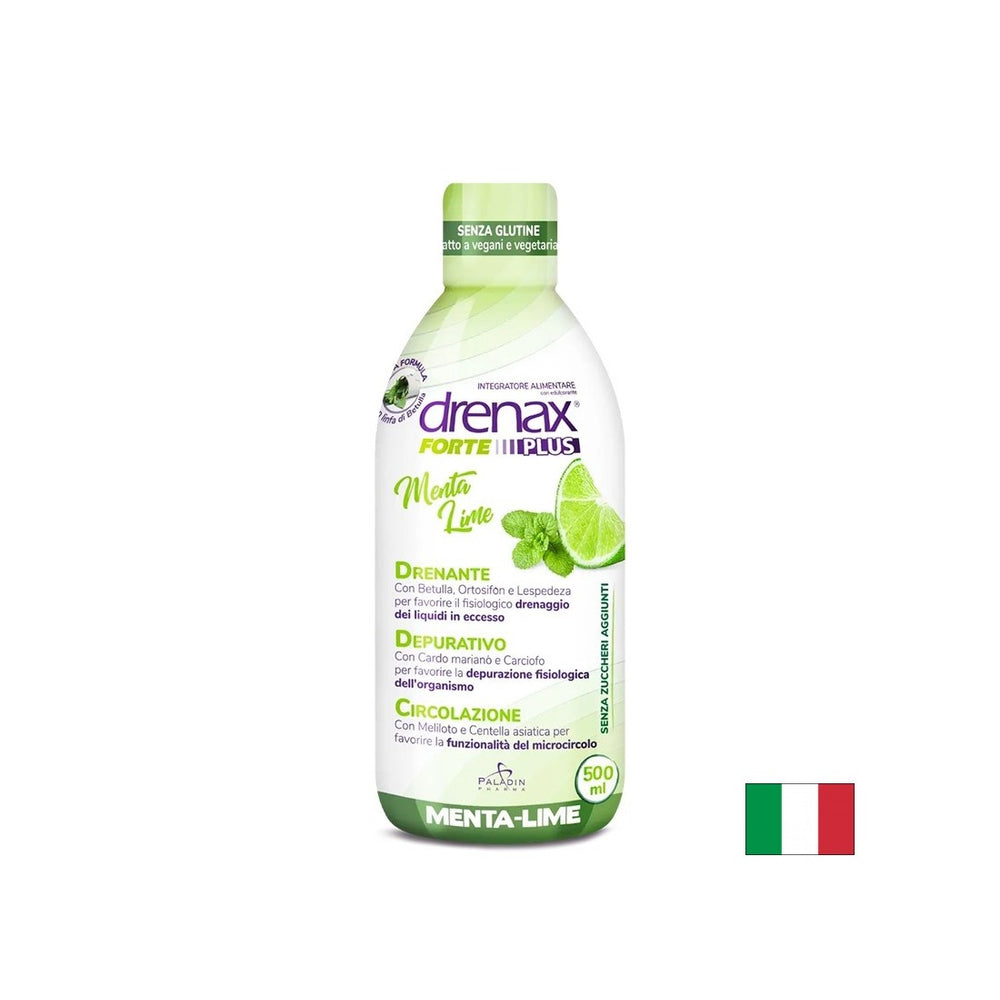 Formula di detox diuretica - Drenax - Drenax® con betulla bianca, ribes nero e trifoglio dolce, 500 ml, 16 dosi, con menta e sapore di calce