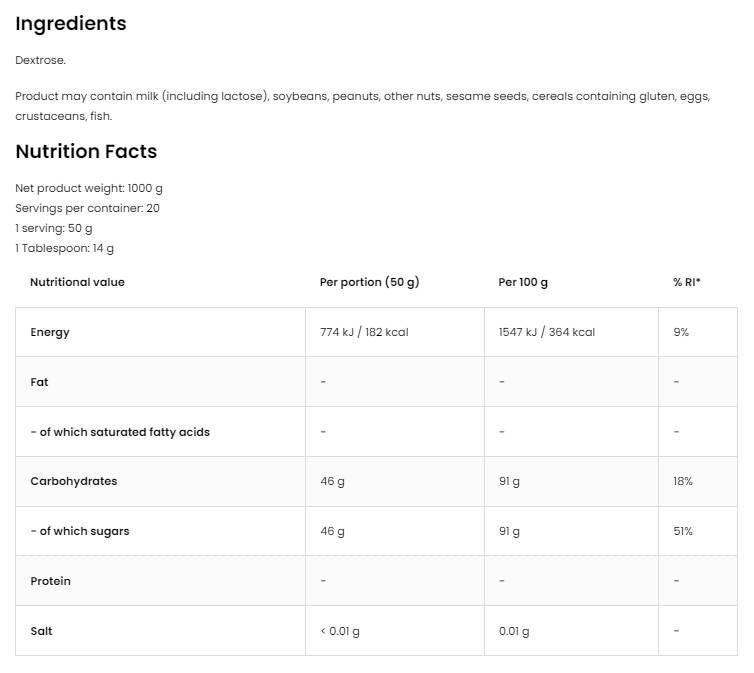Destrosio - 1500 grammi
