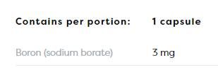 Boro 3 mg - 60 capsule