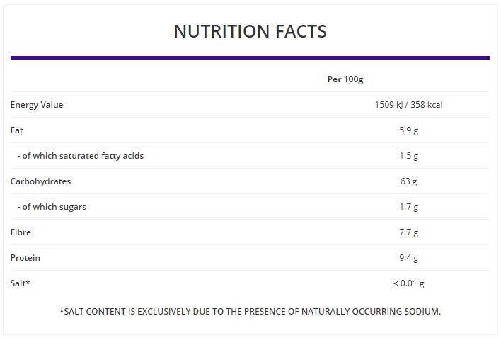 Farina d'avena grana intera 1000 grammi