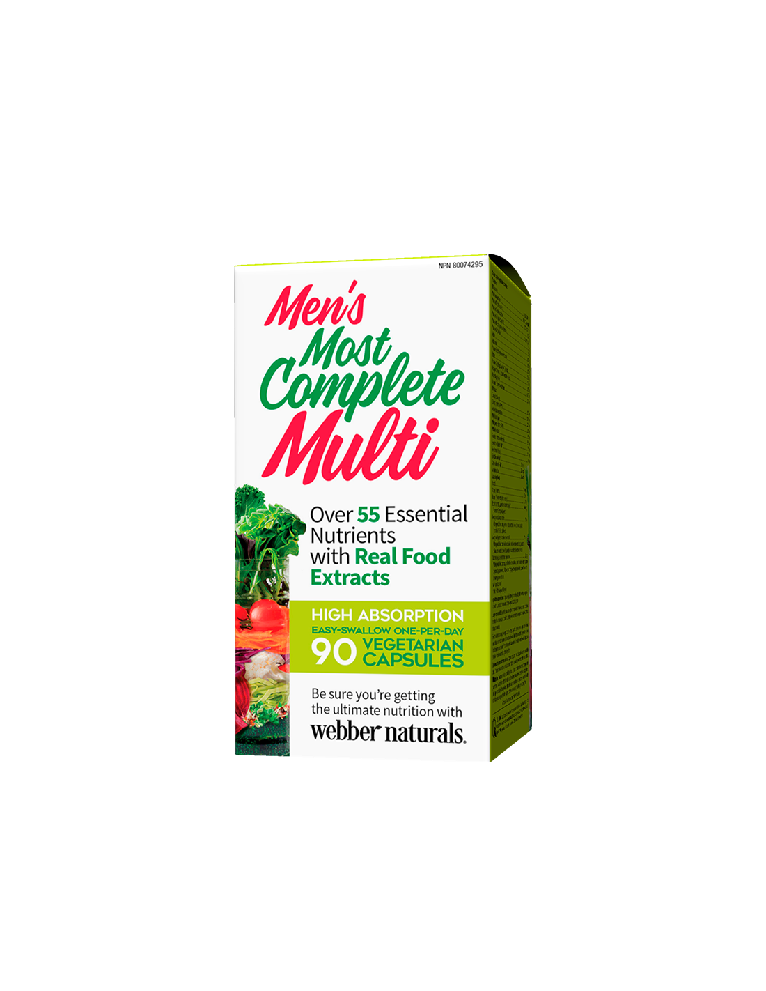 Multivitaminico per uomo - Men's Most Complete Multi, 90 capsule V <tc>Webber Naturals</tc>