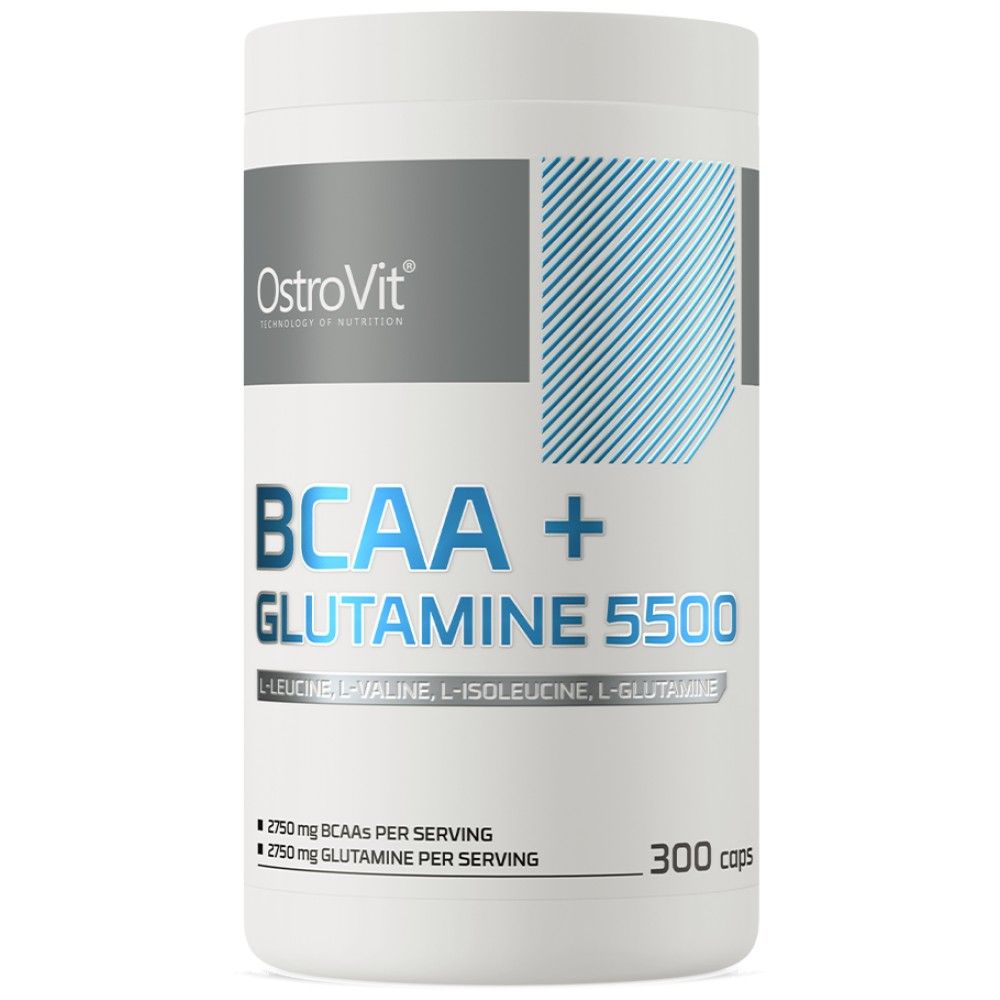 BCAA + glutammina 5500 mg - 300 capsule