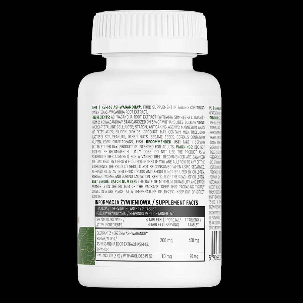 KSM-66 Ashwagandha 400 mg 120 compresse