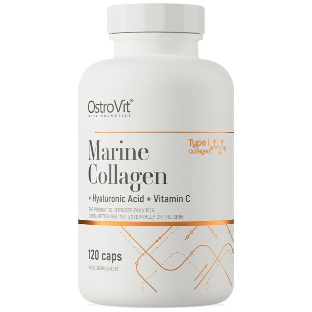 Collagene marino/+ acido ialuronico e vitamina C - 120 capsule