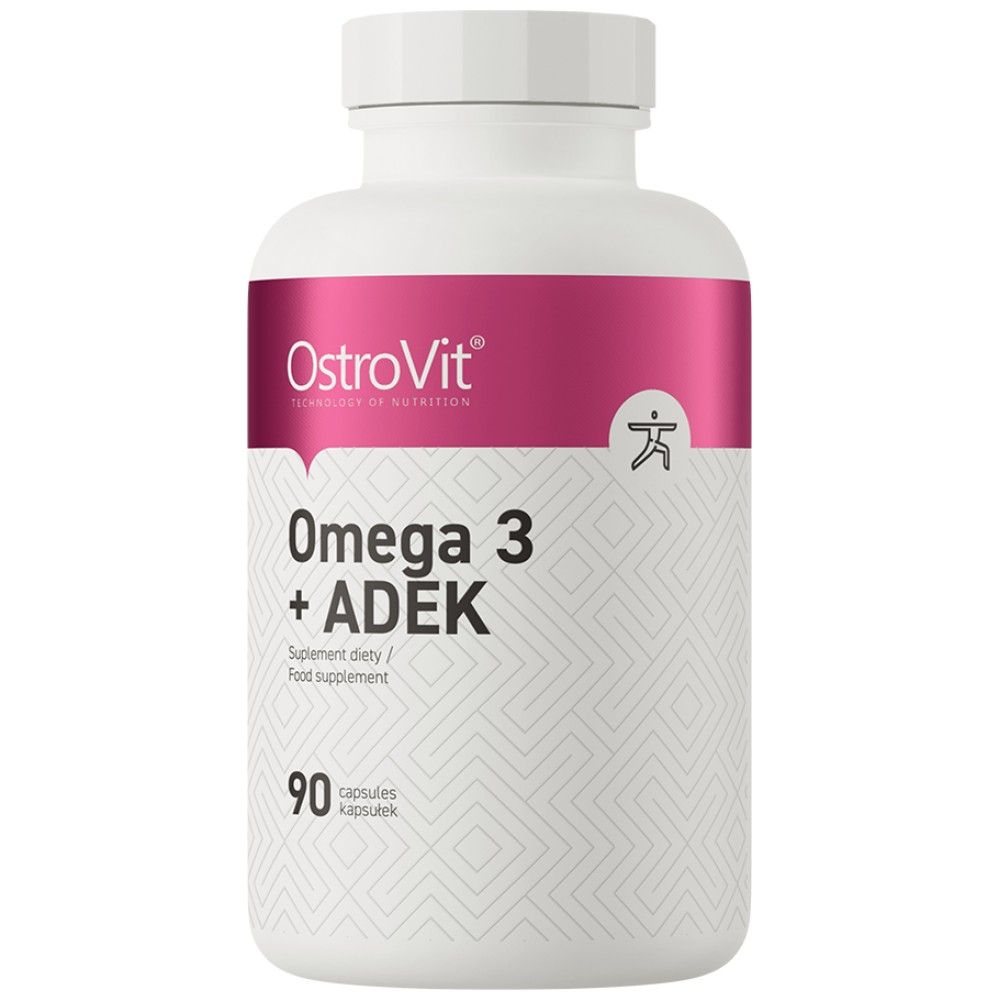 Omega 3 + Adek/Vitamina A + D + E + K - 90 Capsule gel