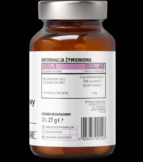 Aglio inodore 1000 mg 60 capsule gel