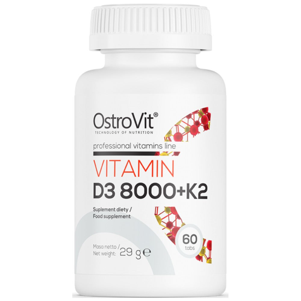 Vitamina D3 8000 + K2 200 mcg 60 compresse
