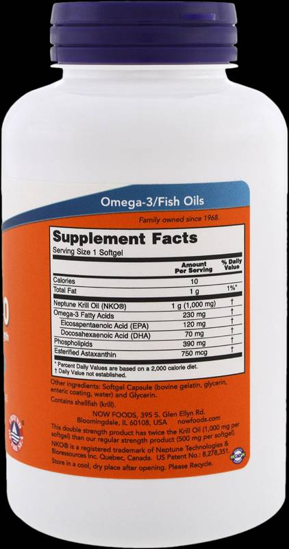 Olio di Krill Nettuno 500 mg - 120 capsule in gel