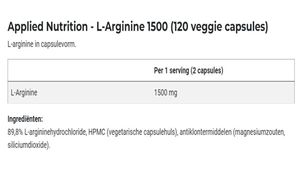 L -arginina 1500 - 120 capsule