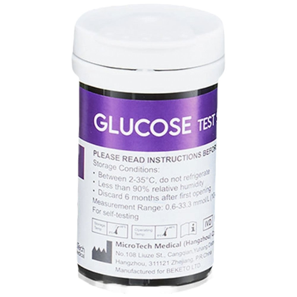 Gluketo Meter - Test della striscia di glucosio - 50 pezzi.